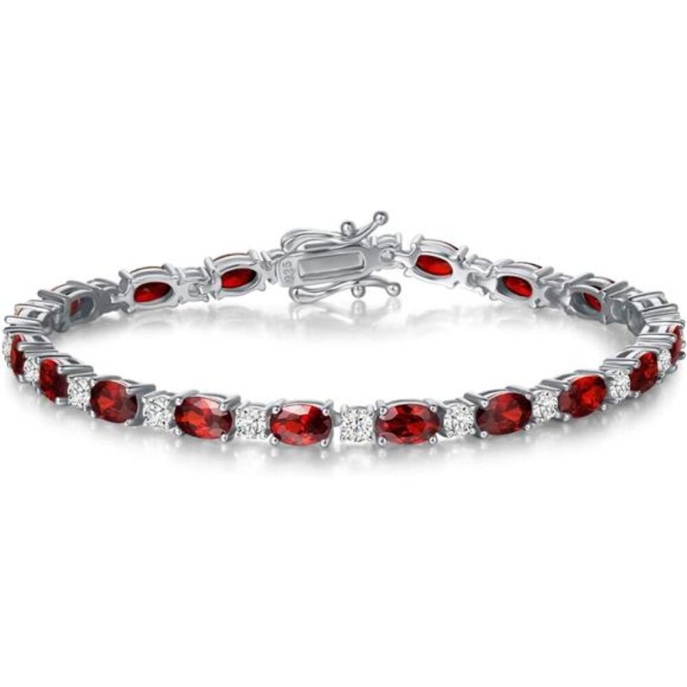 Birthstone Bracelets Sterling Silver Tennis Bracelets Charm Fine Jewelry Gifts